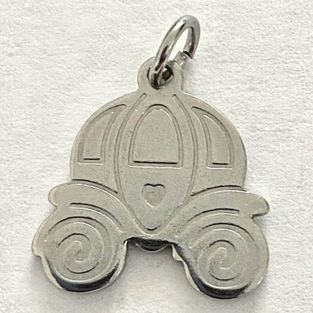 AS Low as $2! Stainless Steel Pumpkin Carriage Pendant Charms 2/PK - Lot 4